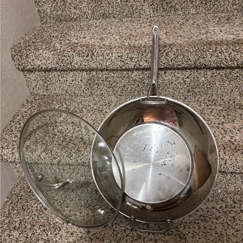 Cuisinart Stainless Steel Wok with Glass Lid
